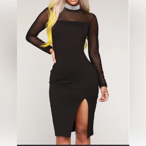 green emerald velvet dress Fashion Nova Josie Midi Dress - Charcoal